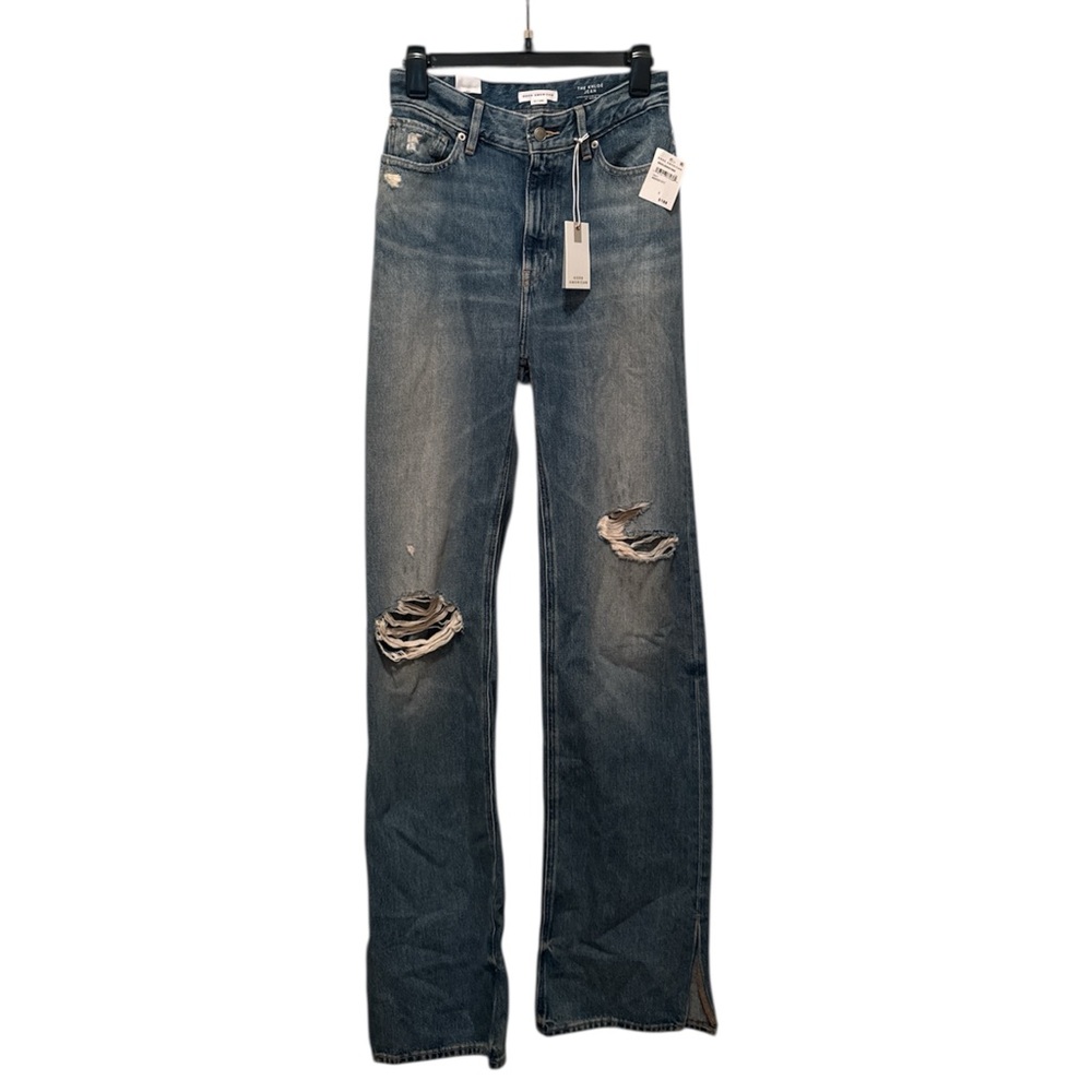 Good American Khloe Blue Denim Jeans size 2 with 36 inseam